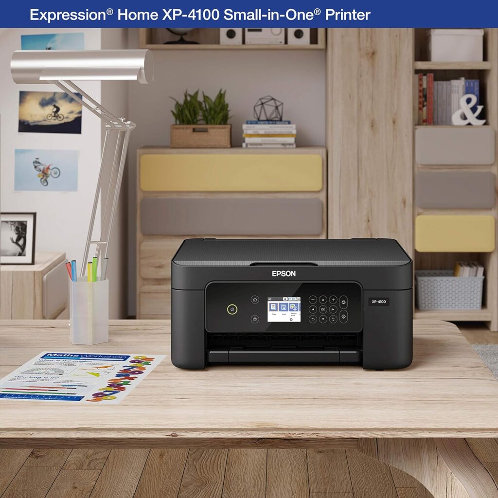 Epson Expression Home XP-4200 Wireless Color All-in-One Printer with Scan, Copy, Automatic 2-Sided Printing, Borderless Photos and 2.4 Color Display,Black