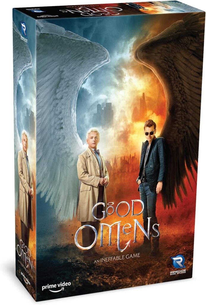 Renegade Games Studios Good Omens: an Ineffable Game| Amazon Exclusive| Based on The hit Amazon Original Series | Co-Operative Games for 2-4 Players, Ages 14+