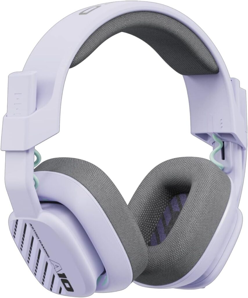 Astro A10 Gaming Headset Gen 2 Wired Headset - Over-Ear Gaming Headphones with flip-to-Mute Microphone, 32 mm Drivers, for Xbox Series X|S, Xbox One, Playstation 5/4, Nintendo Switch, PC, Mac -Lilac