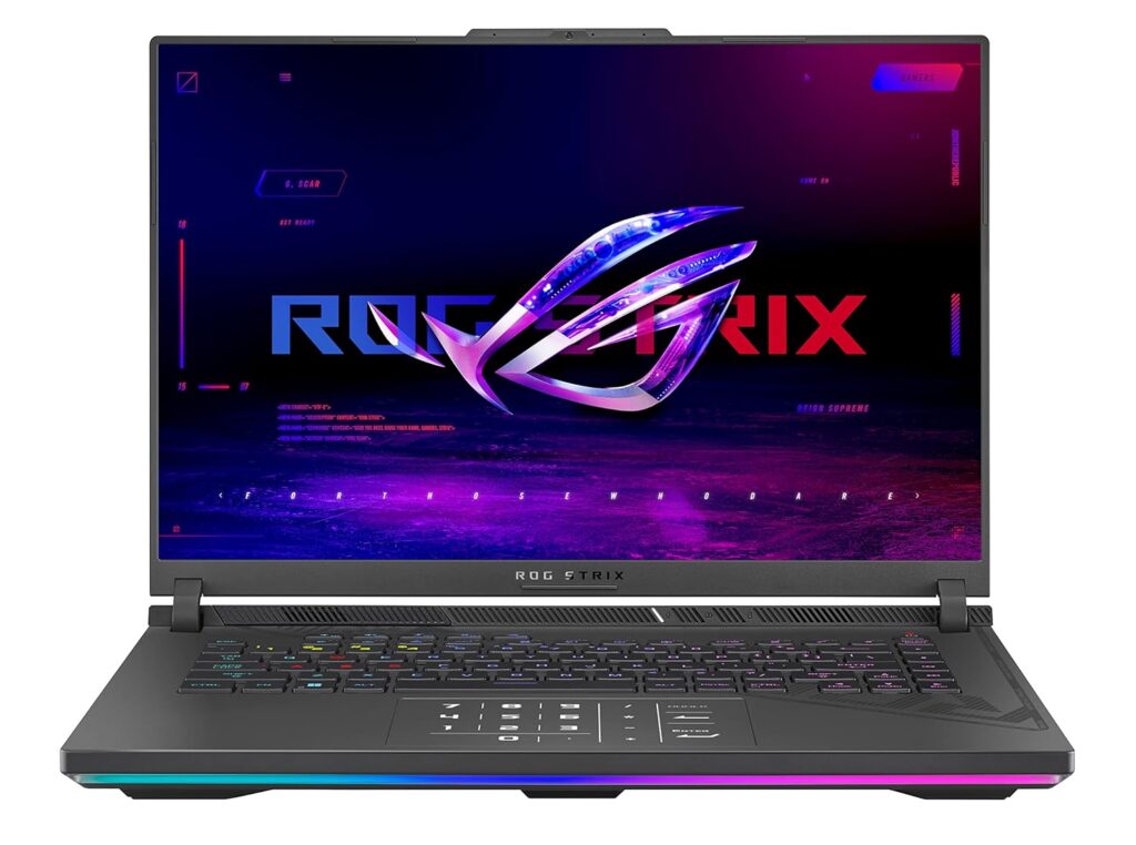 ASUS ROG Strix G16 (2023) Gaming Laptop, 16” Nebula Display 16:10 QHD 240Hz, GeForce RTX 4070, Intel Core i9-13980HX, 32GB DDR5, 1TB PCIe SSD, Wi-Fi 6E, Windows 11 Pro, G614JI-XS96,Eclipse Gray<br /> 16 Inches</p>
<p>32 GB</p>
<p>Core i9