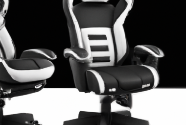 black and white gaming chair 2