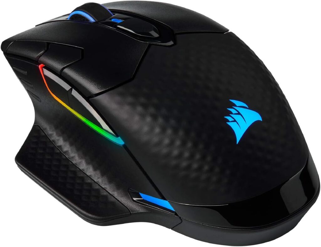 Corsair Dark Core RGB Pro, Wireless FPS/MOBA Gaming Mouse with SLIPSTREAM Technology, Black, Backlit RGB LED, 18000 DPI, Optical,CH-9315411-NA : Video Games