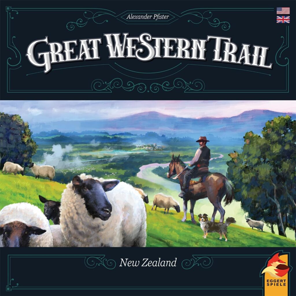Great Western Trail 2nd Edition New Zealand Board Game - Cowboy Themed Strategy Game for Kids and Adults, Ages 12+, 1-4 Players, 70-150 Minute Playtime, Made by Eggertspiele