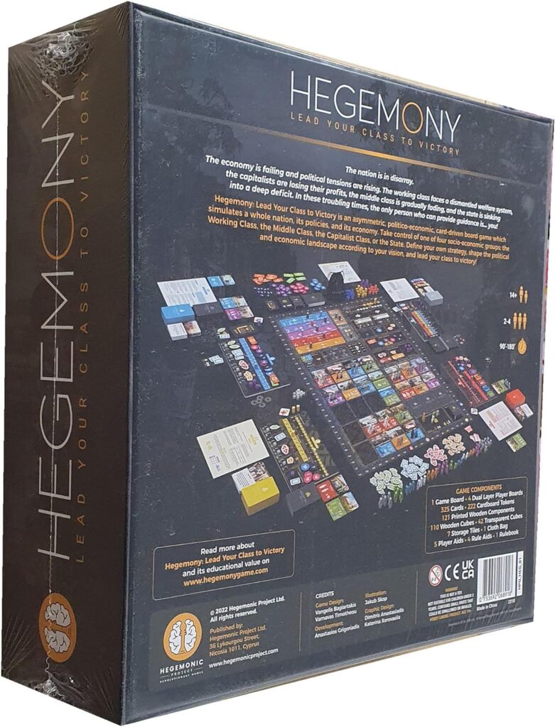 Hegemony: Lead Your Class to Victory - Unique Asymmetric Card Driven Game, Political Economic Board Game, Ages 14+, 2-4 Players