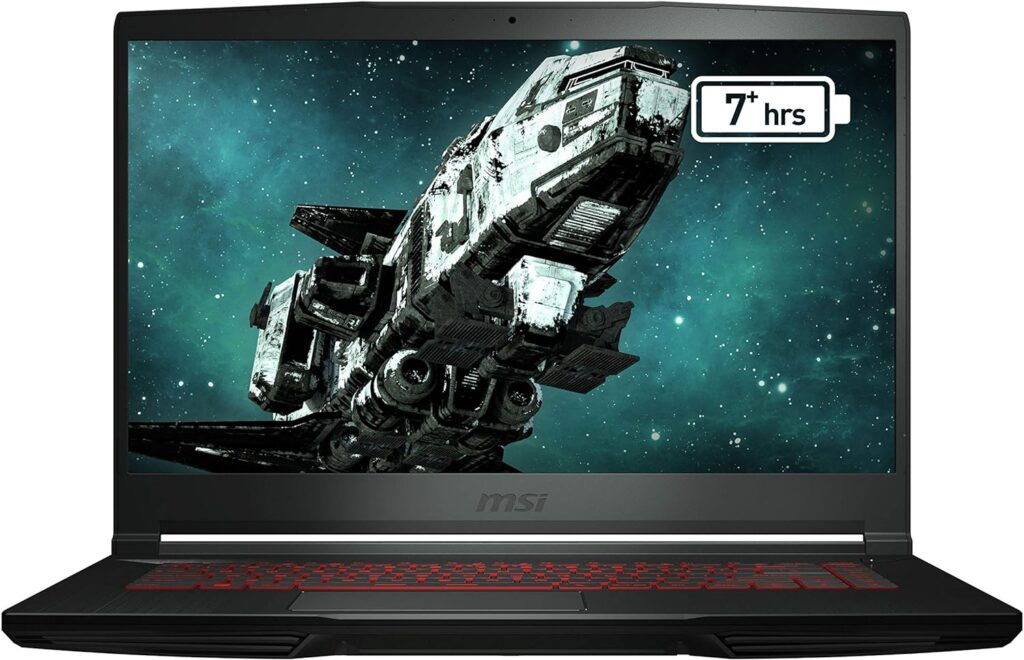 MSI Thin GF63 15.6 144Hz Gaming Laptop: 12th Gen Intel Core i7, NVIDIA GeForce RTX 4050, 16GB DDR4, 512GB NVMe SSD, Type-C, Cooler Boost 5, Win11 Home: Black 12VE-066US