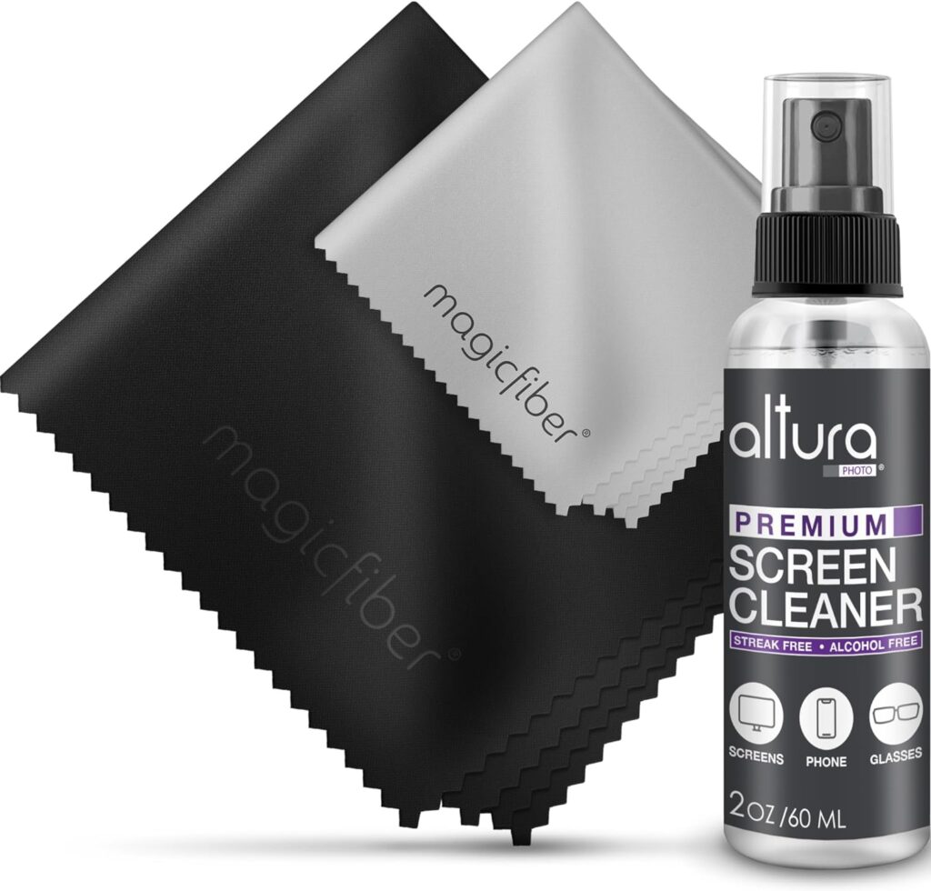 Screen Cleaner Spray Kit - TV, Laptop Computer Screen Cleaner - Great for Smart TVs, Monitors, Cars - Electronic iPhone Cleaner - Glasses Cleaner