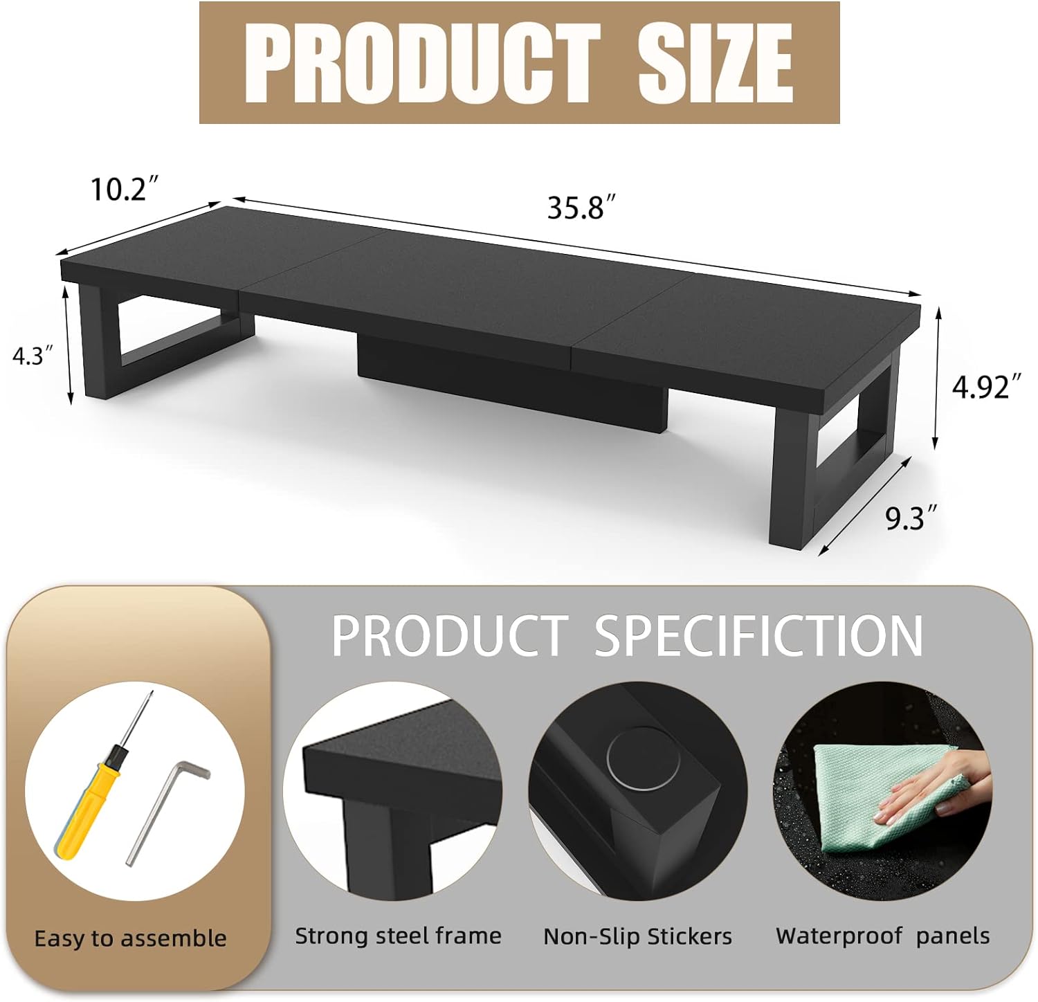 BEST WESTREE Dual Monitor Stand Riser Review The Gaming Mecca