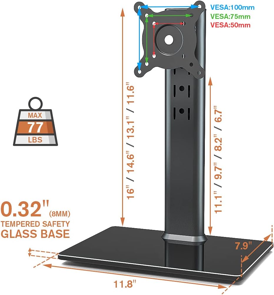 Best 2 Pack Single LCD Computer Monitor Stand Review - The Gaming Mecca