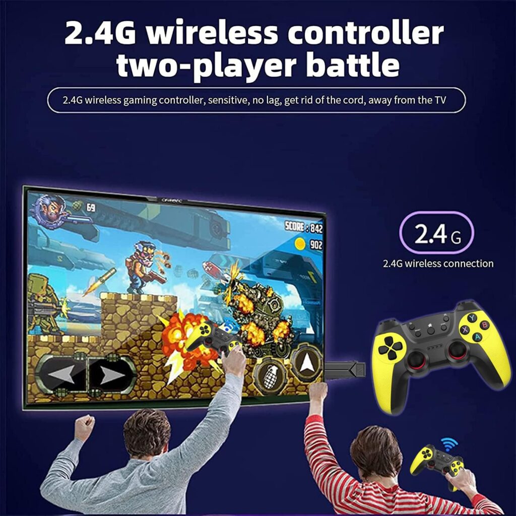 20000+ Games, Retro Game Console, Handheld Console, Plug and Play Video Game Stick, 9 emulators, 4K HDMI Output, Premium Dual Competitive Level Dual Controllers