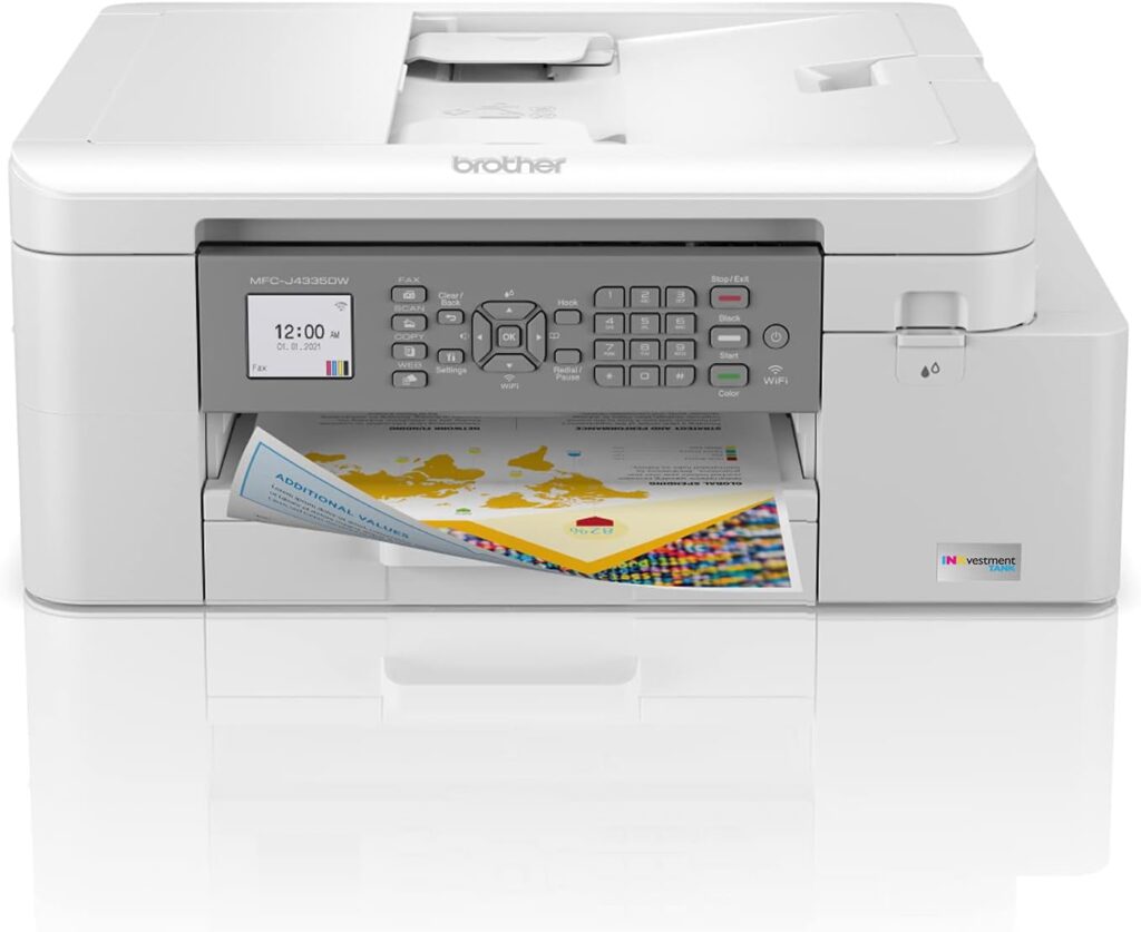 Brother® INKvestment Tank MFC-J4335DW Wireless Inkjet All-in-One Color Printer