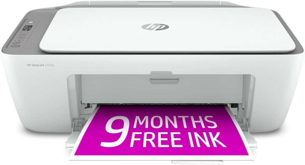HP DeskJet 2723e All-in-One Printer with Bonus 9 Months of Instant Ink