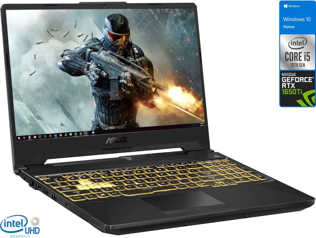 Asus TUF F15 144Hz Gaming Laptop, 15.6 FHD, Intel Core i5-10300H, 16GB RAM, 1TB SSD, NVIDIA GeForce GTX 1650, RGB Backlit Keyboard,Windows 10 Home