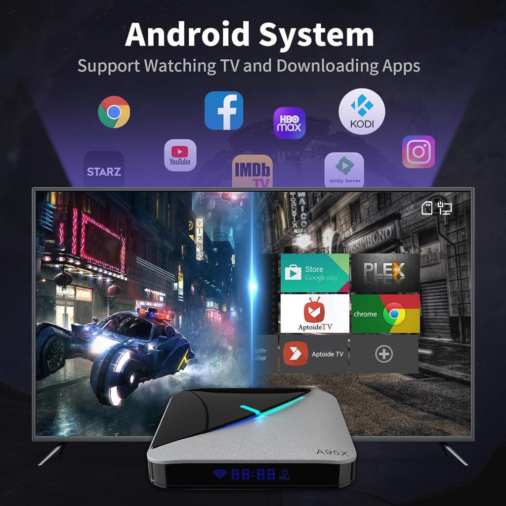 JMachen Retro Game Console Built in 45000+ Games, Plug and Play Video HDMI, Android 9.0 + EmuELEC 4.5 System, Emulator Compatible with 70+ Emulators, S905X3 Chip, 4K Output (JM6)