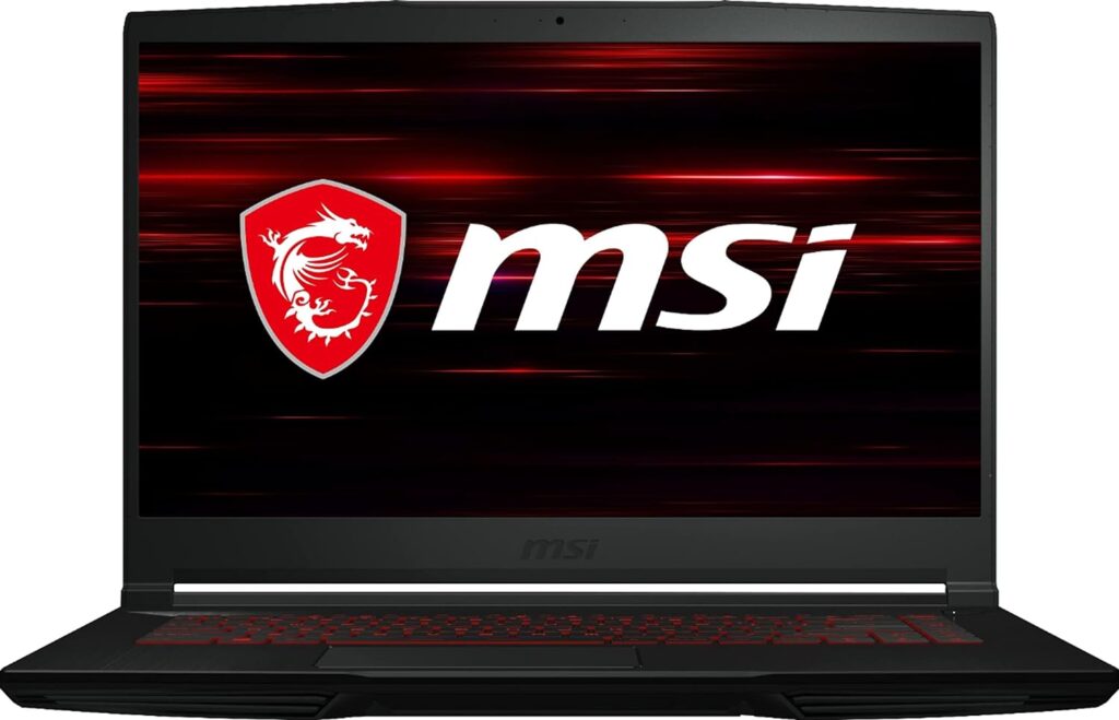MSI Newest GF63 Thin Gaming Laptop, 15.6 FHD 144Hz, Intel i5-11400H, RTX 3050, 16GB RAM, 512GB NVMe SSD, Windows 11, Aluminum Black