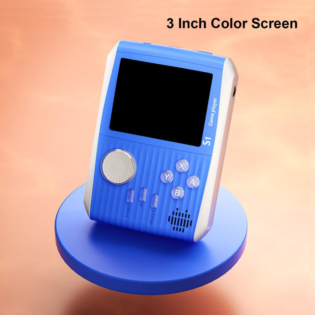 Retro Game Console Handheld, Mini Handheld Game Console for Kids with 666 Classic Retro Games, 1020mAh Rechargeable Battery, 3 Inch Screen Gameboy, Birthday Game Toy for Boy Girl (Orange)