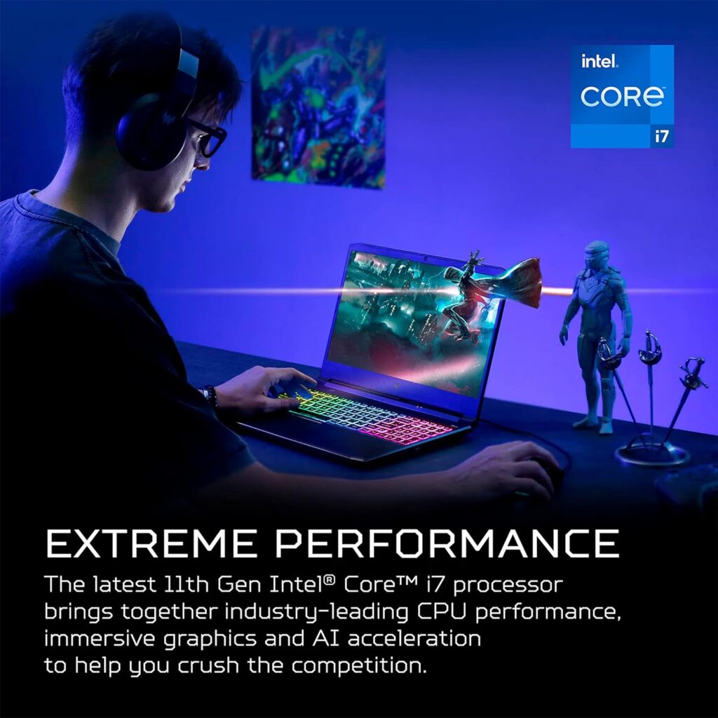 Acer Predator Helios 300 PH315-54-760S Gaming Laptop | Intel i7-11800H | NVIDIA GeForce RTX 3060 GPU | 15.6 FHD 144Hz 3ms IPS Display | 16GB DDR4 | 512GB SSD | Killer WiFi 6 | RGB Keyboard