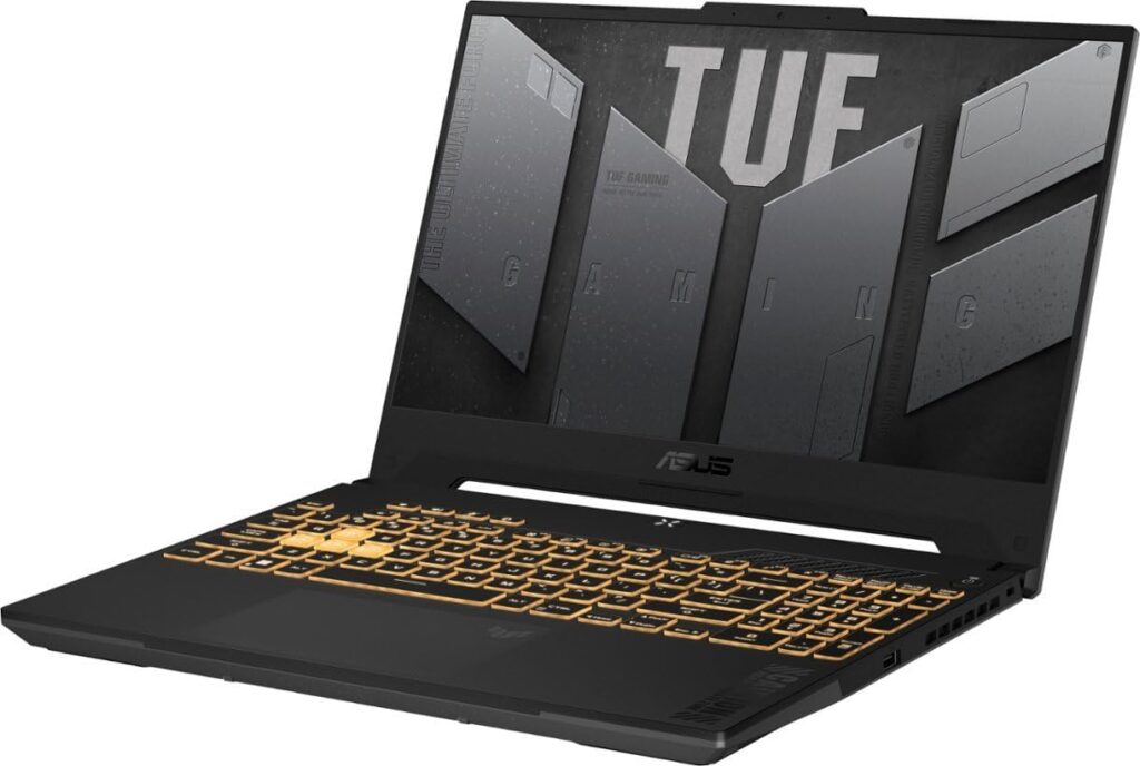 Asus TUF Dash Gaming Laptop, 15.6 FHD 144Hz Display, Intel Core i7-12700H, NVIDIA GeForce RTX 4070 GPU, 16GB DDR4 RAM, 1TB NVMe SSD, Wi-Fi 6, Mecha Grey, Windows 11 Home