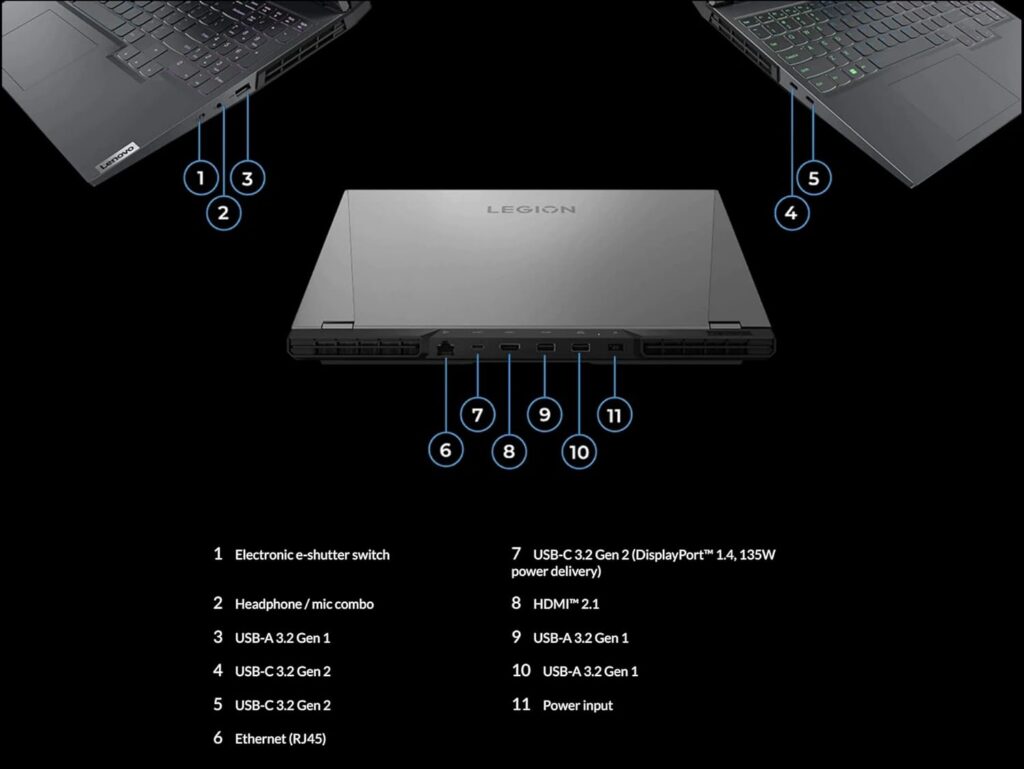 Lenovo Legion 5 Pro 16 165Hz QHD IPS NVIDIA G-Sync 500 nits Gaming Laptop, AMD Ryzen 7-6800H, 16GB DDR5 RAM 1TB SSD, RTX 3070 Ti 8GB GDDR6 TGP 150W, with Mouse Pad (16GB RAM | 1TB PCIe SSD)