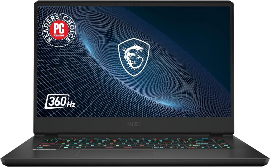 MSI Vector GP66 Gaming Laptop: Intel Core i9-12900H GeForce RTX 3070 Ti, 15.6 FHD, 360Hz, Close to, 32GB DDR4, 1TB NVMe SSD, Type-C w/DP, Cooler Boost 5, Win 11 Home: Core Black 12UGS-267