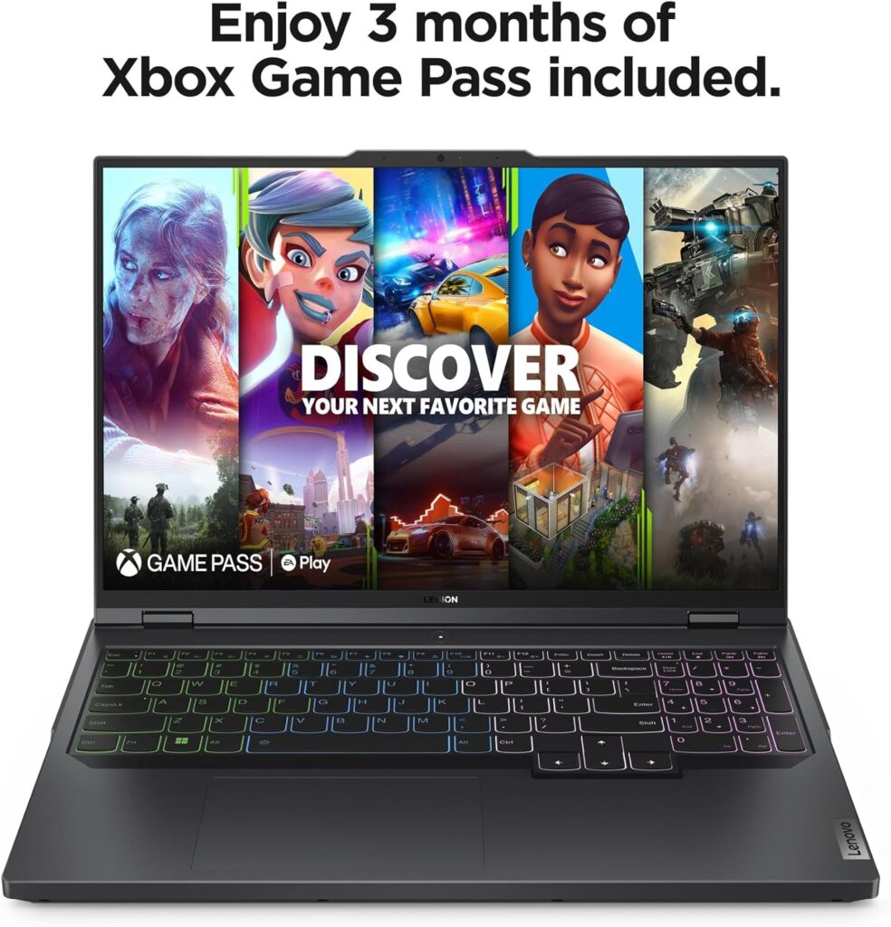 Lenovo Legion Pro 5i - (2023) - Gaming Laptop Computer - NVIDIA GeForce RTX 4060-16 WQXGA - 165Hz - Intel Core i7-13700HX - 16GB RAM - 1TB SSD - Windows 11-3-Month Xbox GamePass Included