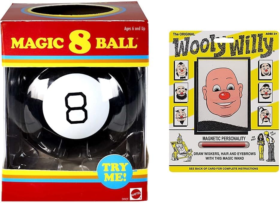 Mattel Games Magic 8 Ball Toys and Games, Retro Theme Fortune Teller, Ask a Question and Turn Over For Answer (Amazon Exclusive)