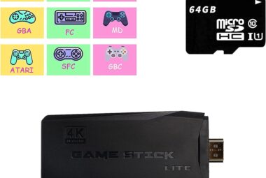 retro game console retro game stick plug play video tv game stick with 10000 games 9 emulators 4k hdmi output dual contr 2