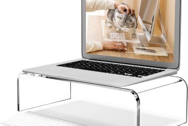 acrylic monitor stand monitor riser computer stand storage support laptop riser printer tv screen stand