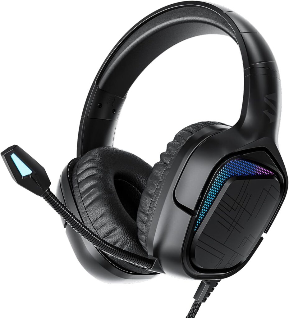 Black Shark X1 Gaming Headset with Noise Canceling Mic, 50mm Drivers, Over-Ear Design, Wired Connectivity, Black Color, Unisex