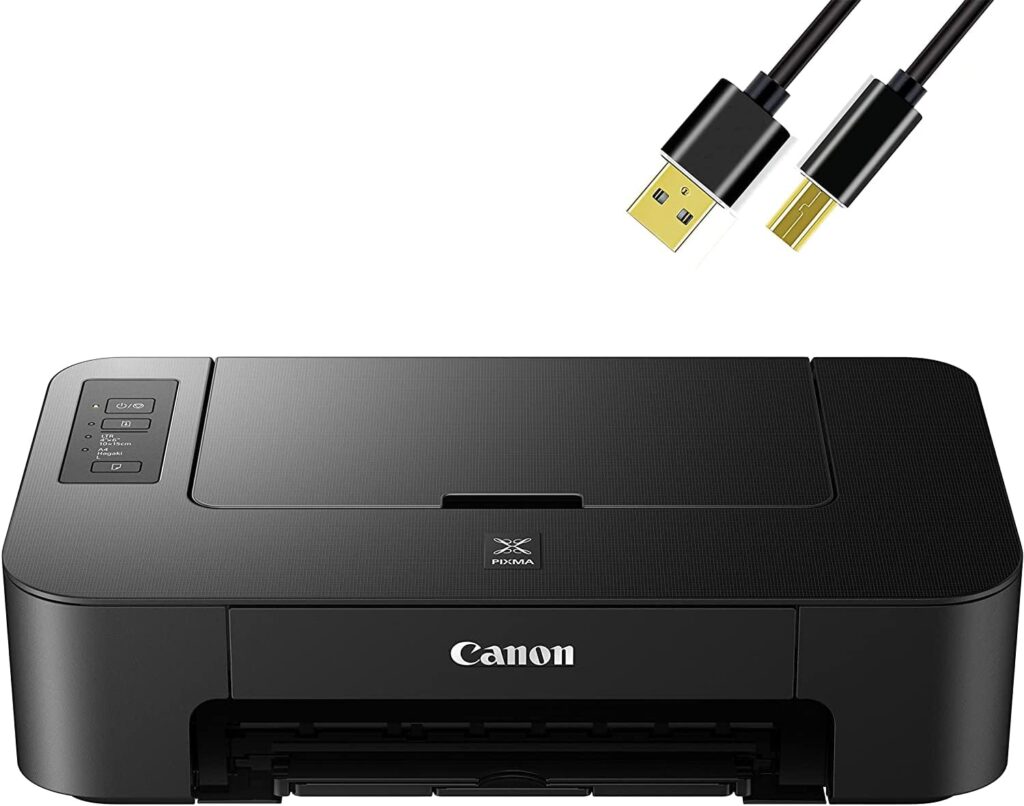 Bools Can-on PIXMA TS Series Inkjet Photo Black Wired Printer, Copier, USB Connectivity Only USB Printer Cable