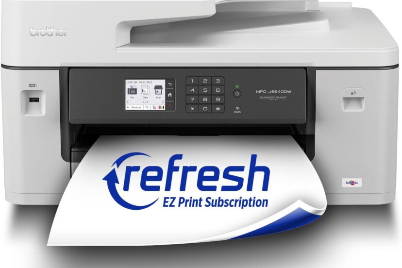 brother mfc j5340dw business color inkjet all in one printer with printing up to 11x17 ledger size capabilities 2