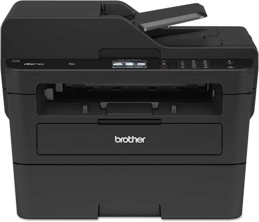 Brother MFCL2750DW Monochrome All-in-One Wireless Laser Printer, Duplex Copy Scan, Includes 4 Month Refresh Subscription Trial and Amazon Dash Replenishment Ready