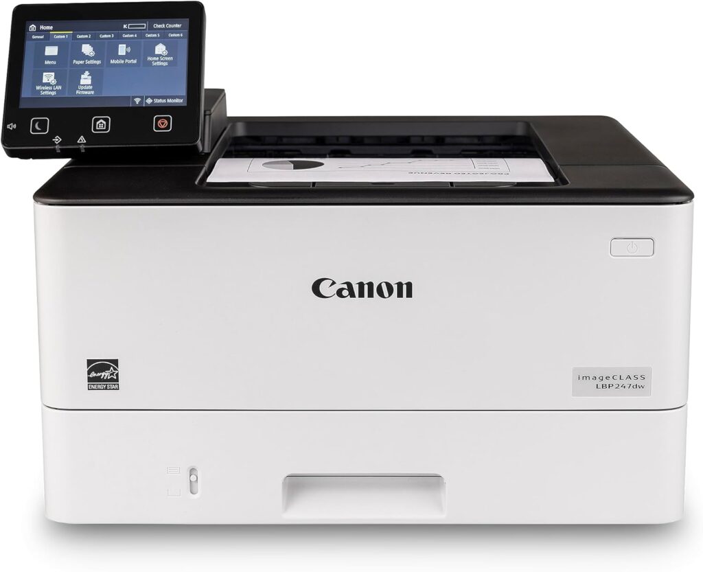 Canon imageCLASS LBP247dw Wireless, Mobile Ready, Duplex Laser Printer with 5 inch Color Touchscreen