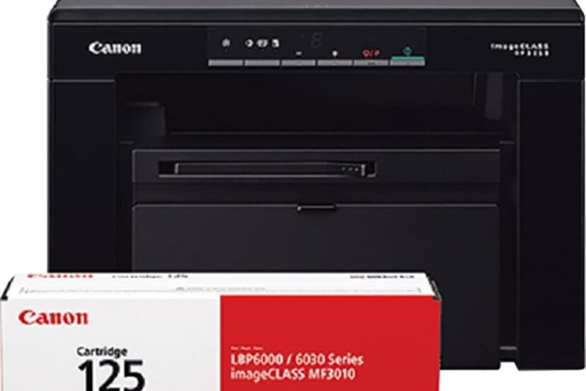 canon imageclass mf3010 vp wired monochrome laser printer with scanner usb cable included black