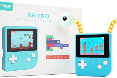 elecfreaks retro coding arcade for microsoft makecode diy programmable handheld game console suitable for stem education