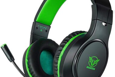 gaming headset for pcgaming headphone compatible with xboxoneps4nintendo switch35mm over ear headphones with noise cance