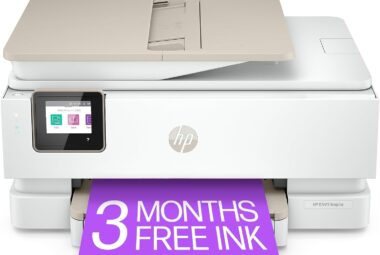 hp envy inspire 7958e wireless color all in one printer with 6 months free ink with hp 327a7a white