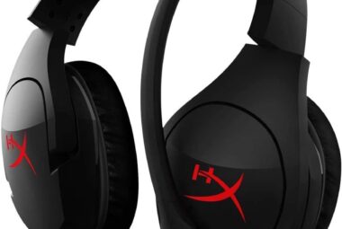 hyperx cloud stinger gaming headset lightweight comfortable memory foam swivel to mute noise cancellation mic works on p 1