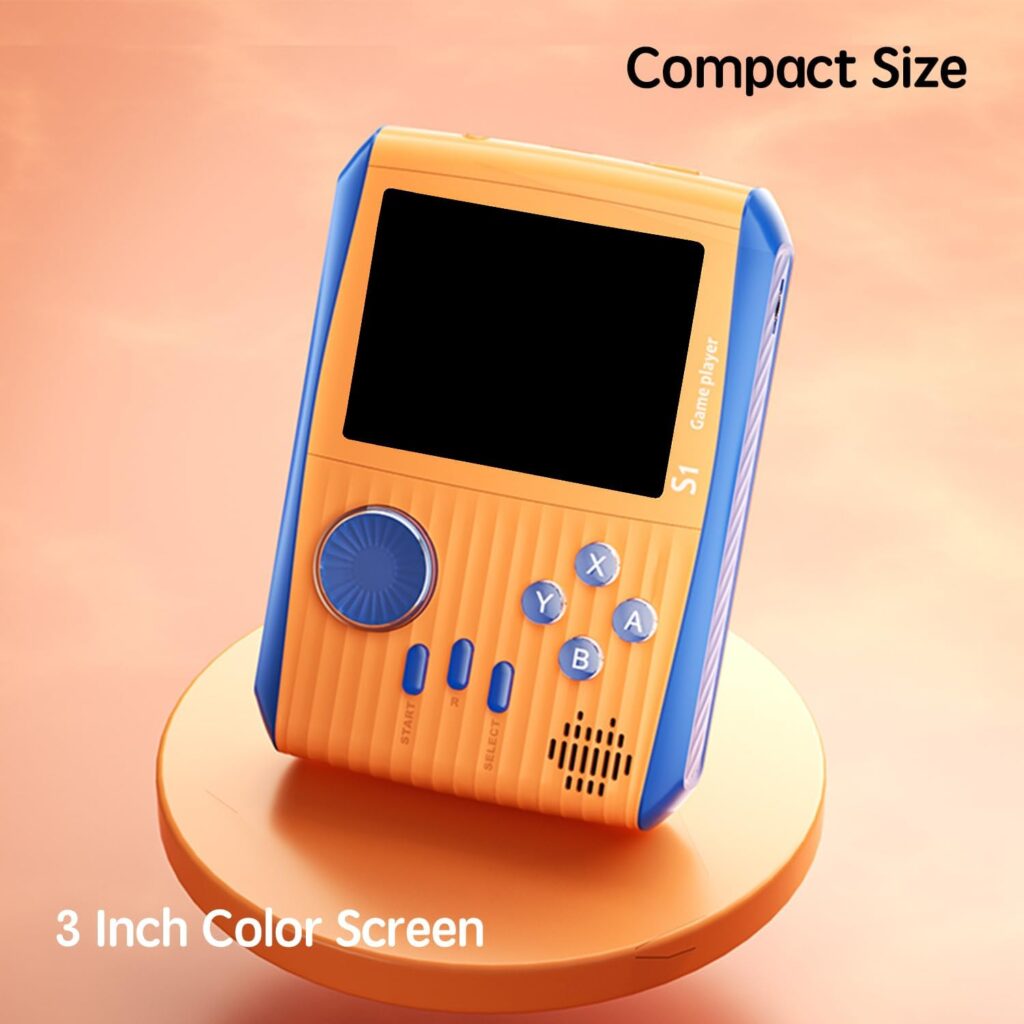 Kid Mini Handheld Retro Games Console Built in 666 Classic Games, Portable Handheld Video Games Console, 3 Inch Screen, 1020mAh Battery, Christmas Birthday Gift Game Player for Boy Girl