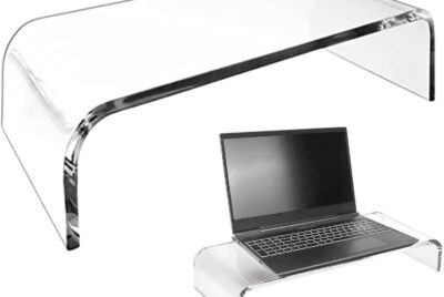 monitor stand riser transparent acrylic computer monitor holder desk monitor riser with adhesive feet laptop monitor sta