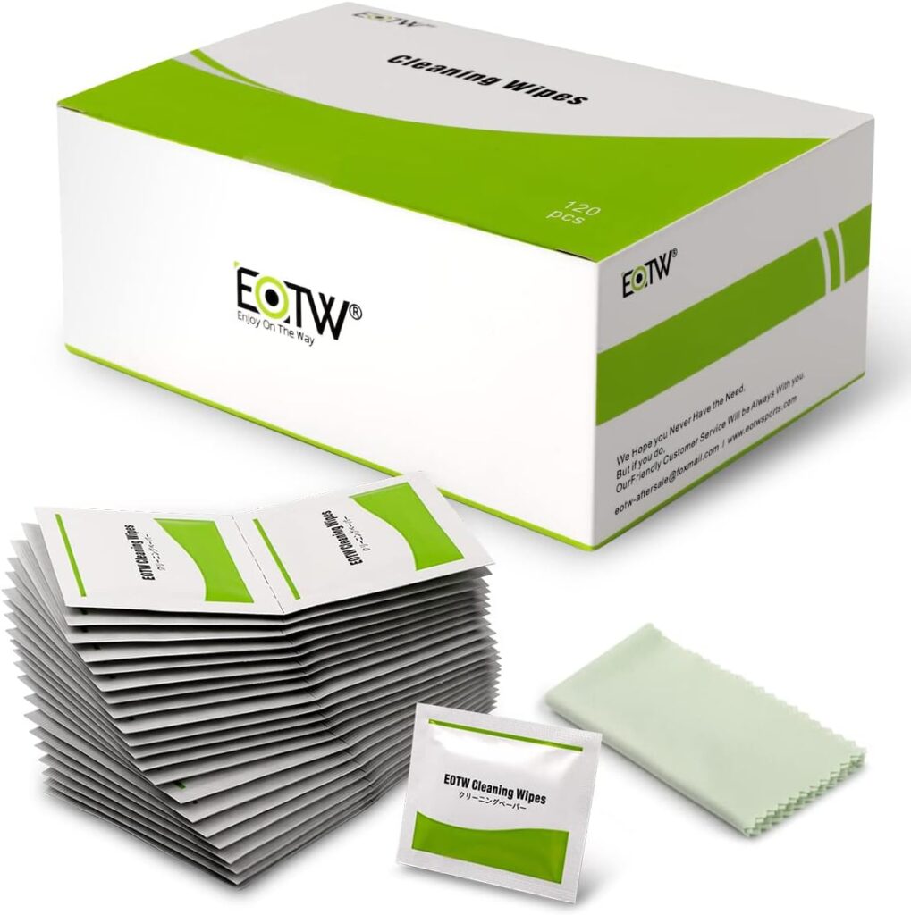 Screen Wipes Individually Wrapped, EOTW Lens Wipes for Eyeglasses Pre-moistened Computer Phone Glasses Cleaning Wipes for iPhone iPad Tablet PC Computer LED Screen, Pack of 120
