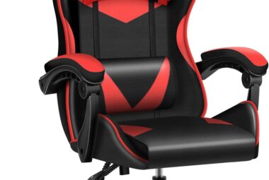 yssoa backrest and seat height adjustable swivel recliner racing office computer ergonomic video game chair