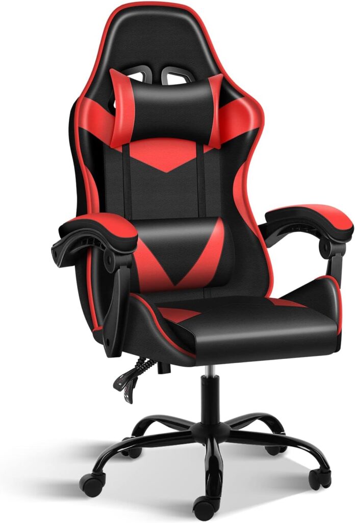 YSSOA Backrest and Seat Height Adjustable Swivel Recliner Racing Office Computer Ergonomic Video Game Chair