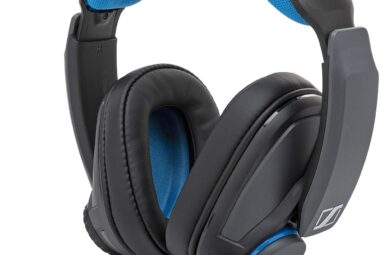 epos sennheiser gsp 300 gaming headset with noise cancelling mic flip to mute comfortable memory foam ear pads headphone 1