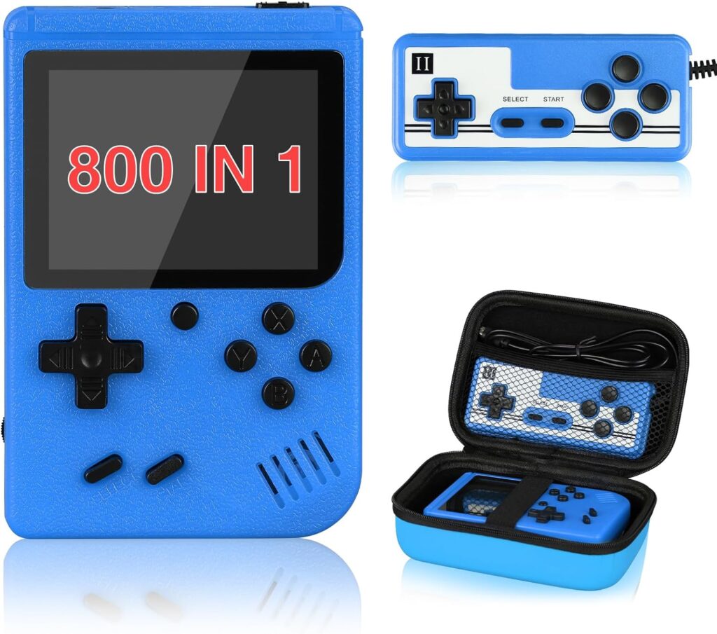 Handheld Game Console, VAOMON Mini Arcade Machines Built-in 800 Classical FC Games,,Support on TV 2 Players Ideal Gift for Kids Lovers
