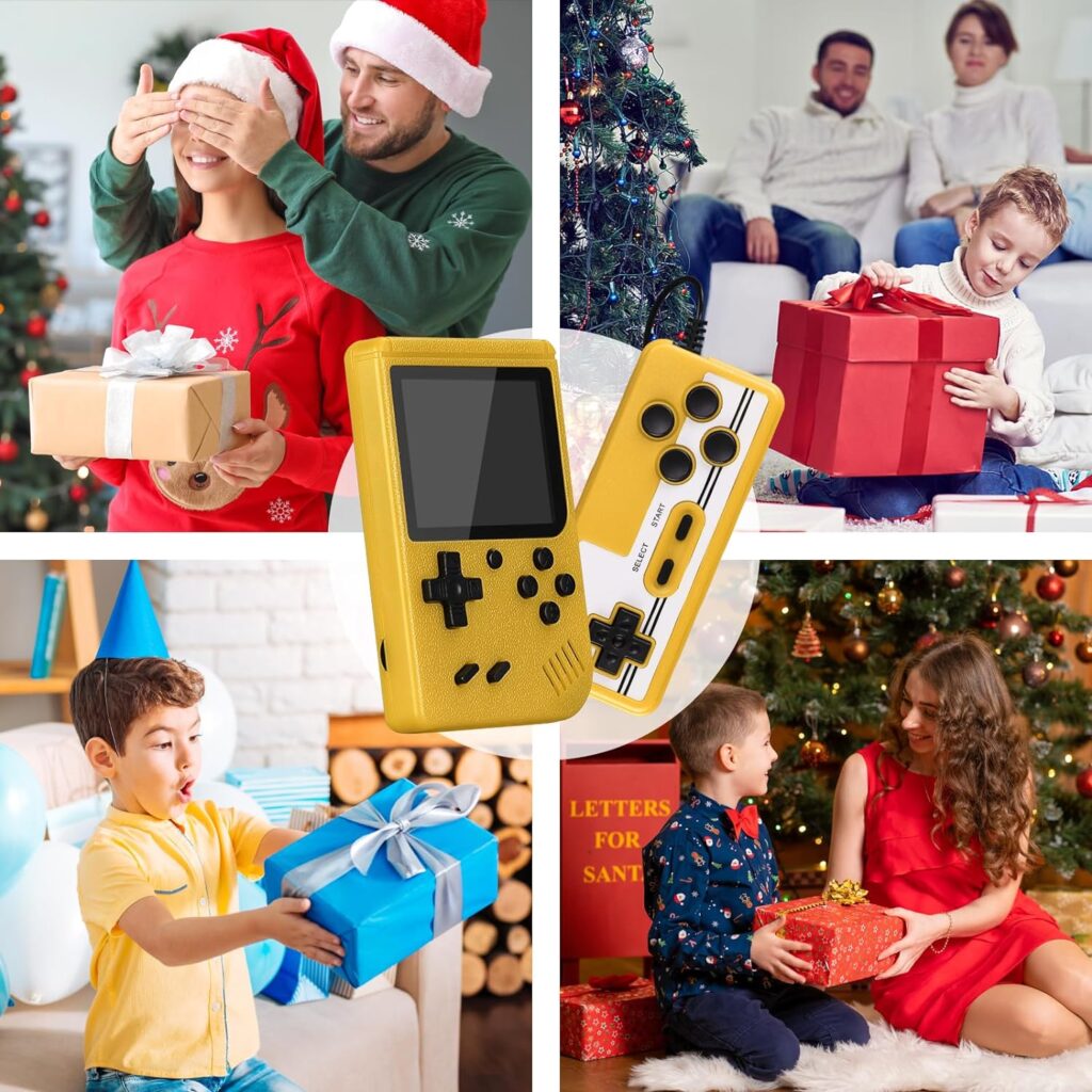 Handheld Game Console, VAOMON Mini Arcade Machines Built-in 800 Classical FC Games,,Support on TV 2 Players Ideal Gift for Kids Lovers