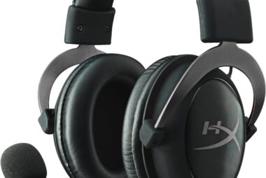 hyperx cloud ii gaming headset 71 surround sound memory foam ear pads durable aluminum frame works with pc ps4 xbox gun