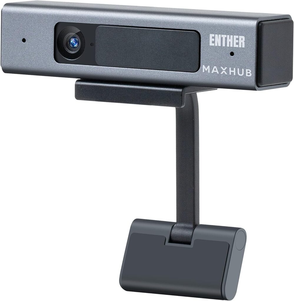 Enther Webcam HD 1080P with Microphone,Business Web Camera,Laptop Desktop Full HD Web Computer Camera,Plug and Play,for Zoom/Skype/Teams, Video Conferencing, Teaching, Streaming, and Gaming