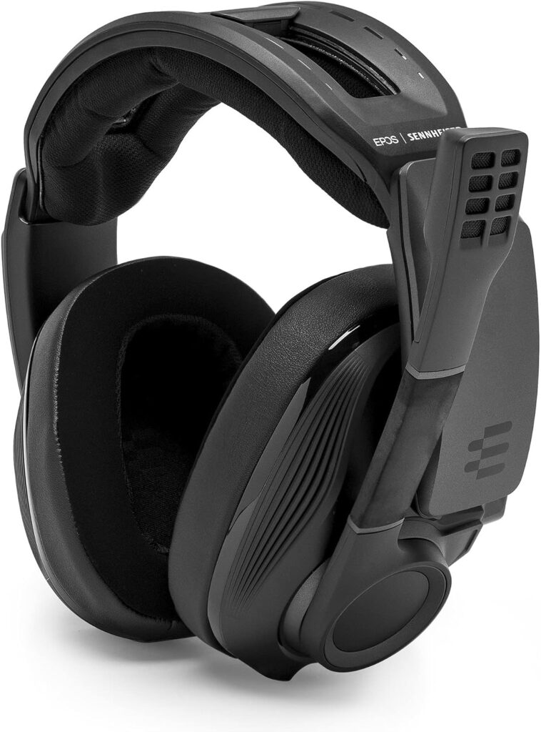 EPOS I Sennheiser GSP 670 Wireless Gaming Headset, 20 Hour Battery Life, Lag-Free, Noise-Cancelling Mic, Flip-to-Mute, Comfortable Ear Pads, 7.1 Surround Sound, Works on PC, Mac, PS5, PS4 Phone