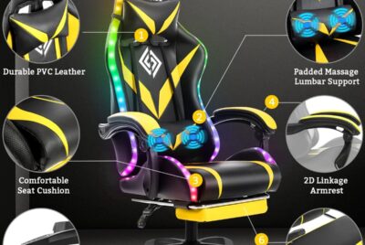 gaming chair with bluetooth speakers review