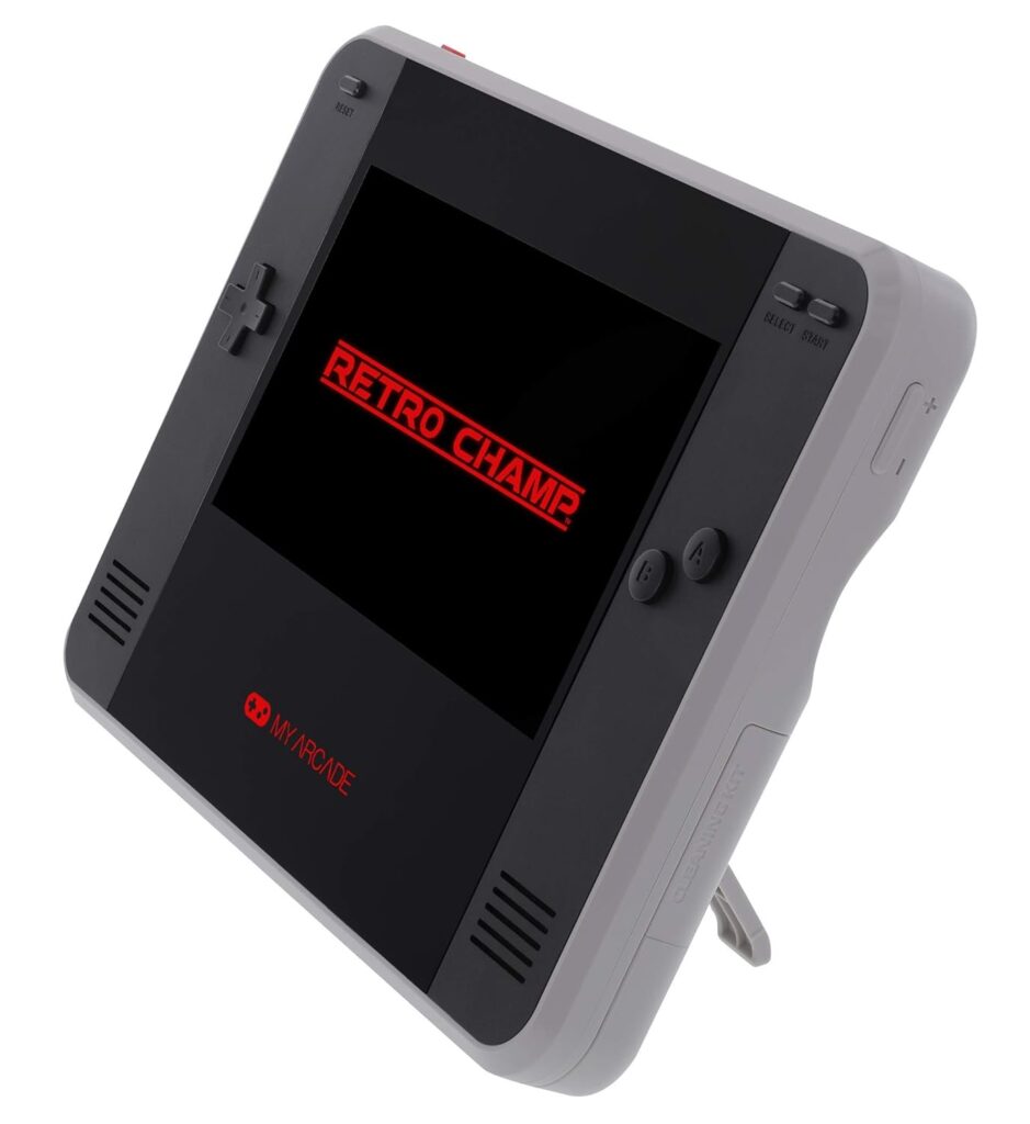 My Arcade Retro Champ - Portable Gaming Console - Compatible with Nintendo NES and Famicom Games - NES;, Black (DGUN-2976)